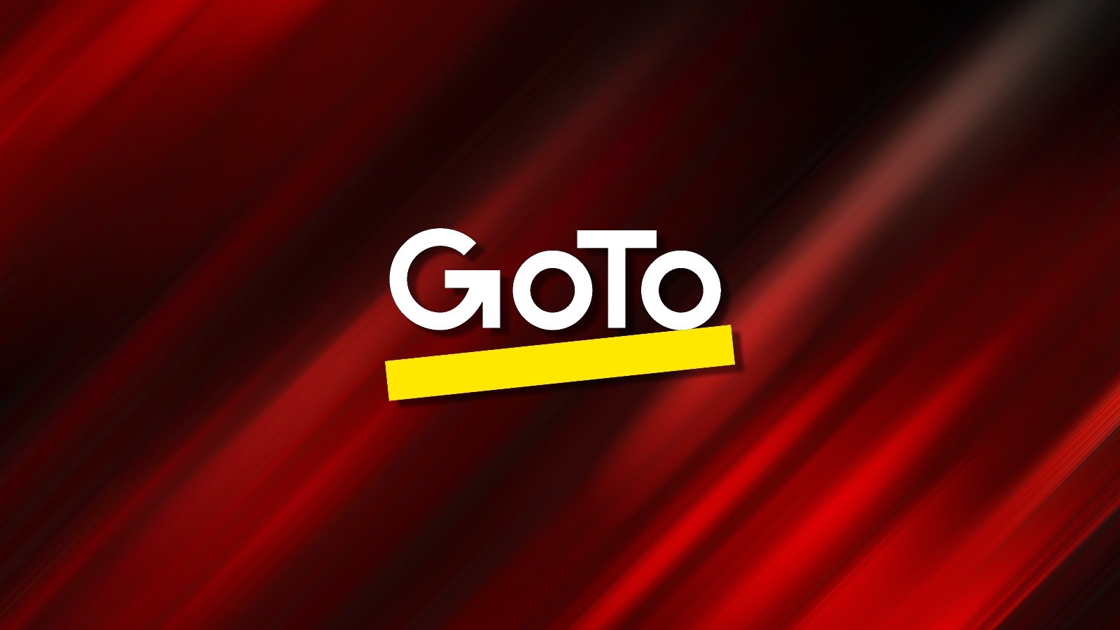 GoTo logo on a red background